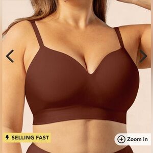 Elegant Brown Seamless Bralette